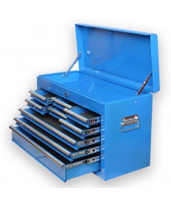 Horní nástavec na vozík 9 zásuvek 1 přihrádka modrý