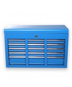 Horní nástavec na vozík 9 zásuvek 1 přihrádka modrý