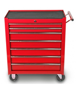 Montážní servisní dílenský vozík na nářadí 7 ZÁSUVEK - červený