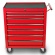 Montážní servisní dílenský vozík na nářadí 7 ZÁSUVEK - červený