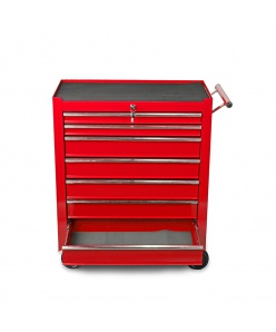 Montážní servisní dílenský vozík na nářadí 7 ZÁSUVEK - červený
