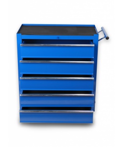 Montážní servisní dílenský vozík na nářadí 5 ZÁSUVEK Modrý