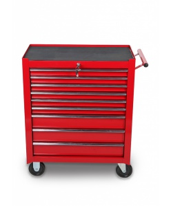 Montážní servisní dílenský vozík na nářadí 9 ZÁSUVEK - červený