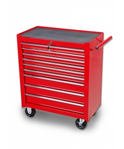 Montážní servisní dílenský vozík na nářadí 9 ZÁSUVEK - červený
