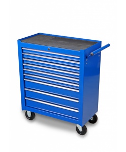 Montážní servisní dílenský vozík na nářadí 9 ZÁSUVEK - modrý 