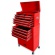 Montážní servisní dílenský vozík na nářadí 13 ZÁSUVEK červený 2 dílný