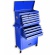 Montážní servisní dílenský vozík na nářadí 13 ZÁSUVEK modrý 2 dílný