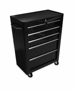 Montážní servisní dílenský vozík na nářadí 5 ZÁSUVEK - černý vyšší